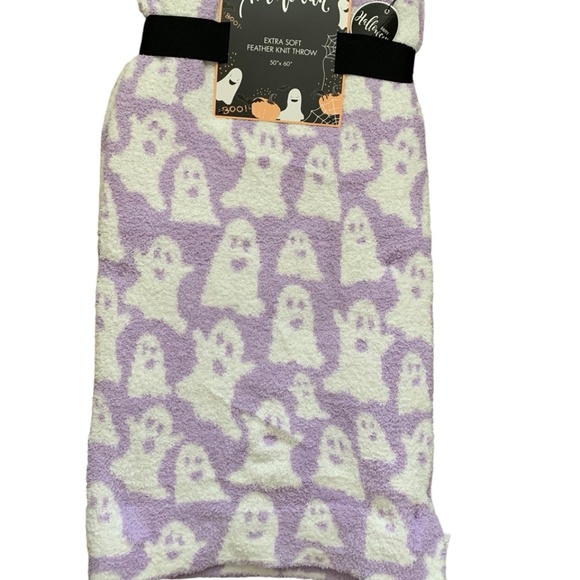 Halloween Ghost Blanket Purple Tiktok - Picture 2 of 3
